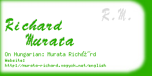 richard murata business card